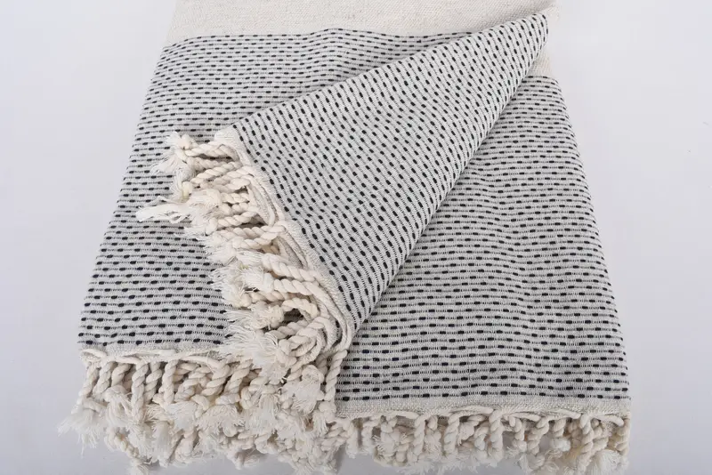 Bachelorette Party Favors Beach, Bridesmaid Gifts, Customized Turkish Blanket, Personalized Gifts, 96x96 Cotton Polka Dot Towel, Woven Blanket - 7