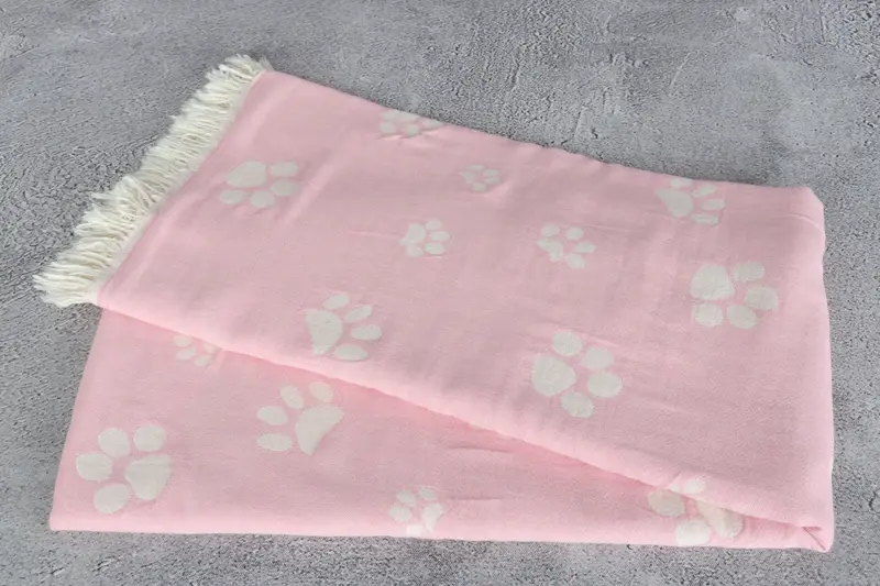 Housewarming Gift, Bachelorette Party Favors, Embroidered Towel, Personalized Wedding Gift For Couple, 70x36 Cotton Paw Design Towel, Gym Towel - 7