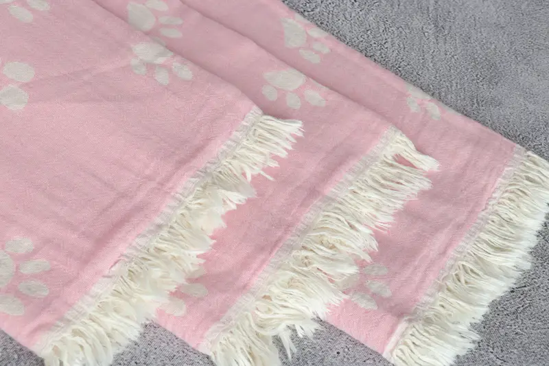 Housewarming Gift, Bachelorette Party Favors, Embroidered Towel, Personalized Wedding Gift For Couple, 70x36 Cotton Paw Design Towel, Gym Towel - 6