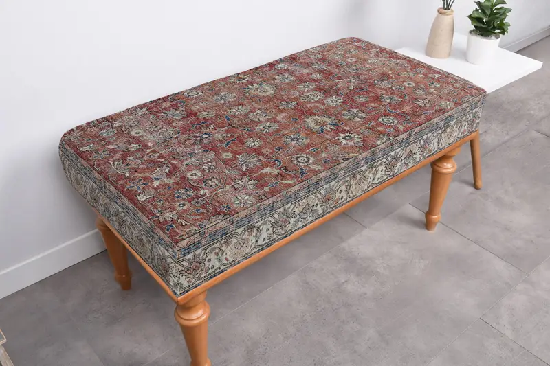 キリム風パターンのモジュール式オットマン、ソファセット オットマン