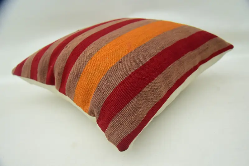 Neutral Pillow Cover, Pillow Cover, Kilim Pillow, Pillow for Couch, 20x20 Red Cushion Cover, Kilim Pillow Cover, Floor Cushion Case - 6
