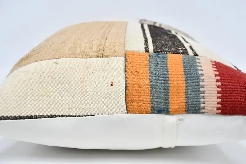 Interior Designer Pillow, Ottoman Pillow Cover, Vintage Pillow, Pillow for Sofa, Pillow Cover, 20x28 Beige Cushion Case, Square Throw Pillow - 5