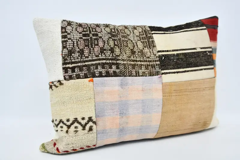 Interior Designer Pillow, Ottoman Pillow Cover, Vintage Pillow, Pillow for Sofa, Pillow Cover, 20x28 Beige Cushion Case, Square Throw Pillow - 3
