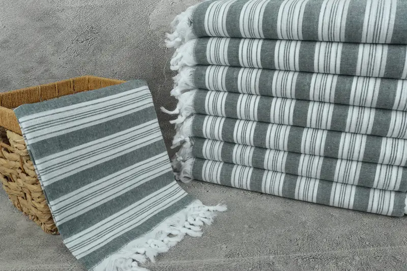 Antibacterial Turkish peshtemal towel, House Warming Gift, Valentines Day Gift For Her, Thin towel, Best Beach Towel, Bachelorette Party Favors - 3
