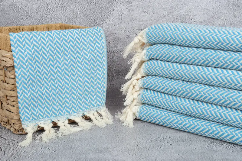 Personalized Gifts, 36x18 Cotton Chevron Towel, Wedding Gift Kitchen Towel, Gift For Boyfriend, Turkish Towel Hand Towel, Monogrammed Hand Towel - 3