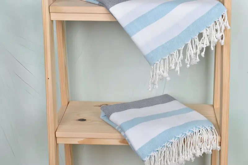 Luxury Turkish Bath Towel, Organic Turkish towel, 70x40 Cotton Striped Towel, Soft towel, Towel With Name, Best Friend Christmas Gift, Gift For Her - 5