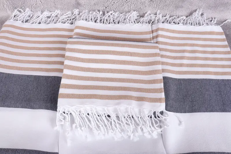Handwoven Turkish bath towel, Lightweight Turkish towel, Valentines Day Gift, Bachelorette Party Favors, 70x40 Cotton Striped Towel, Handmade Gift - 4