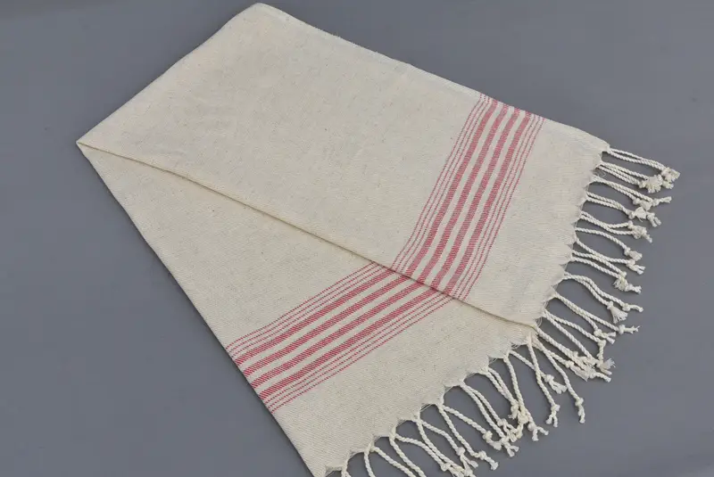 Christmas Gift, Holiday Towel, Decorative Towel, 36x18 Linen Striped Towel, Personalized Gifts, Monogram Kitchen Towel, Monogrammed Hand Towel - 7