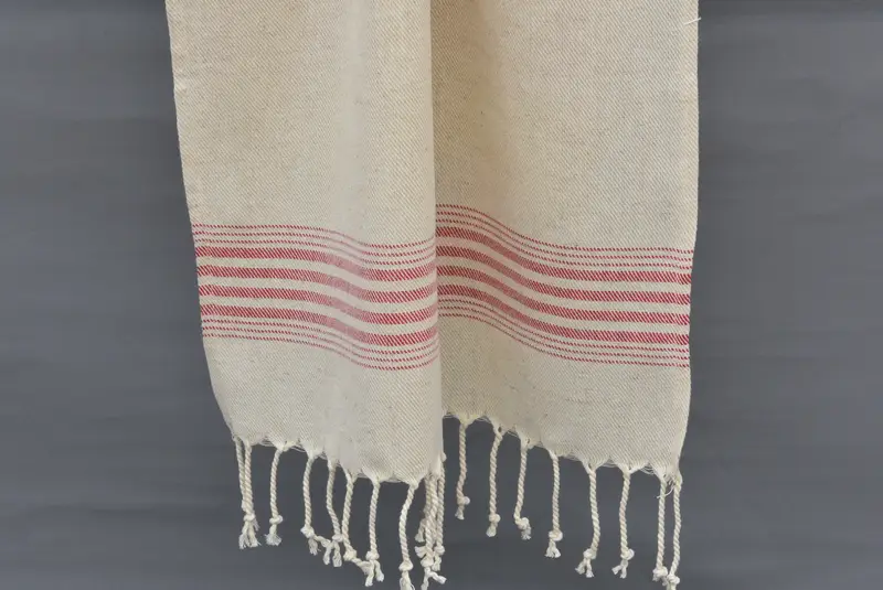 Christmas Gift, Holiday Towel, Decorative Towel, 36x18 Linen Striped Towel, Personalized Gifts, Monogram Kitchen Towel, Monogrammed Hand Towel - 6