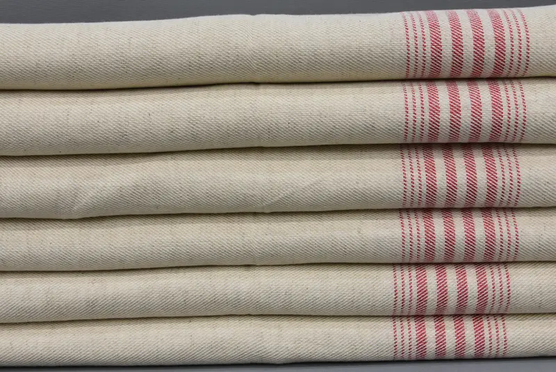 Christmas Gift, Holiday Towel, Decorative Towel, 36x18 Linen Striped Towel, Personalized Gifts, Monogram Kitchen Towel, Monogrammed Hand Towel - 2