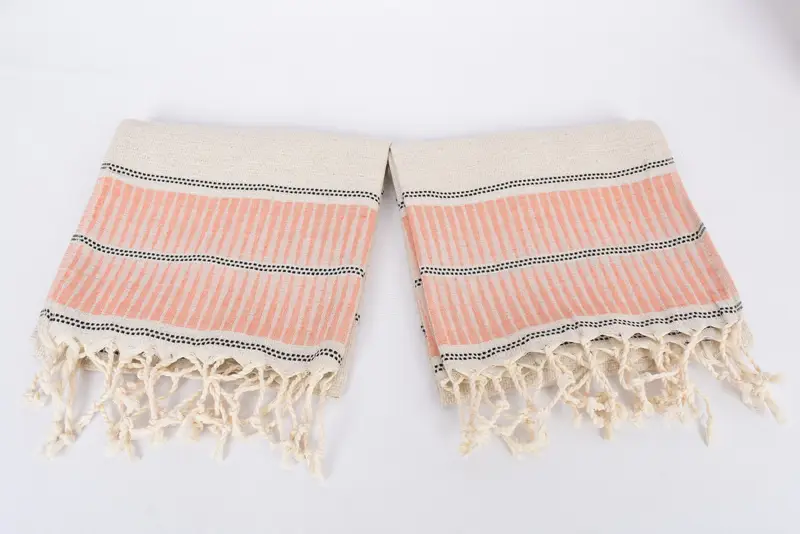 Holiday Towel, Wedding Day Gift For Bride, Girl Trip Party Favor, 40x20 Linen Striped Towel, Personalized Gift, Bathroom Towels, Wedding Favors - 6