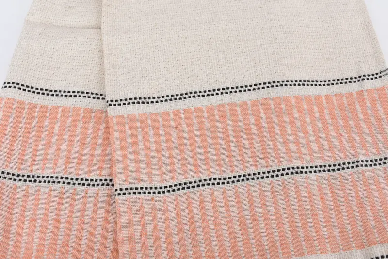 Holiday Towel, Wedding Day Gift For Bride, Girl Trip Party Favor, 40x20 Linen Striped Towel, Personalized Gift, Bathroom Towels, Wedding Favors - 4