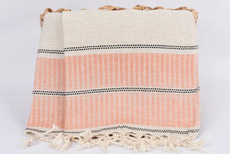 Holiday Towel, Wedding Day Gift For Bride, Girl Trip Party Favor, 40x20 Linen Striped Towel, Personalized Gift, Bathroom Towels, Wedding Favors - 5