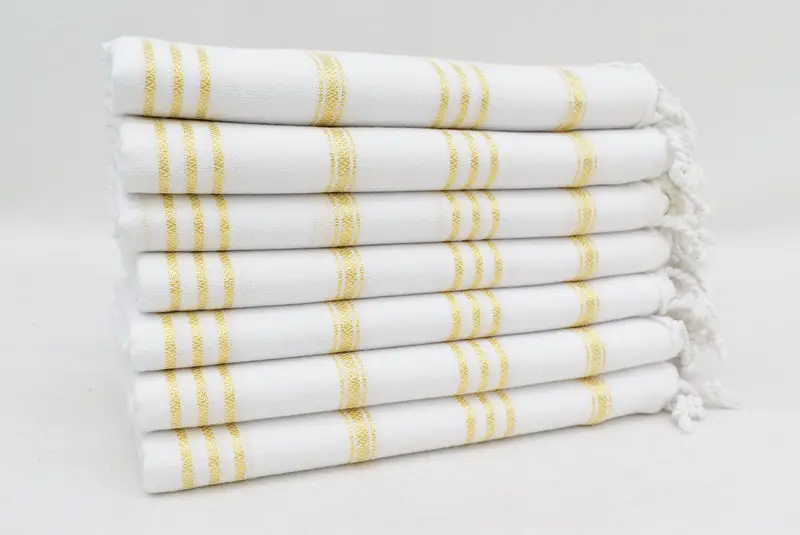 Çalışan Hediyeleri, 40x24 Pamuklu Çizgili Havlu, Kişiselleştirilmiş Mutfak Havlu, Özel El Havlu, Kişiselleştirilmiş Bulaşık Havlusu, Nedime Hediye, Hediye Onun İçin - 4