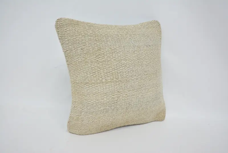 Cushion, Interior Designer Pillow, Home Decor Pillow, Boho Pillow Sham Cover, Decorative Throw Pillow, 14x14 Beige Pillow Cover - 3