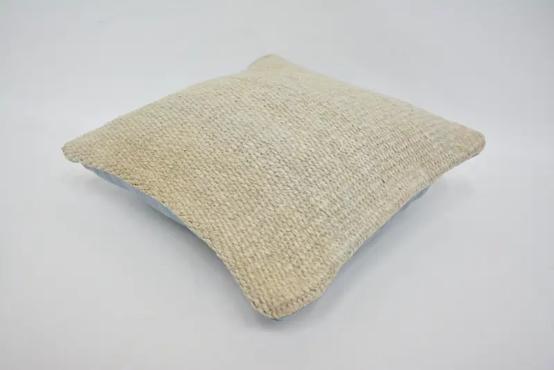 Cushion, Interior Designer Pillow, Home Decor Pillow, Boho Pillow Sham Cover, Decorative Throw Pillow, 14x14 Beige Pillow Cover - 6