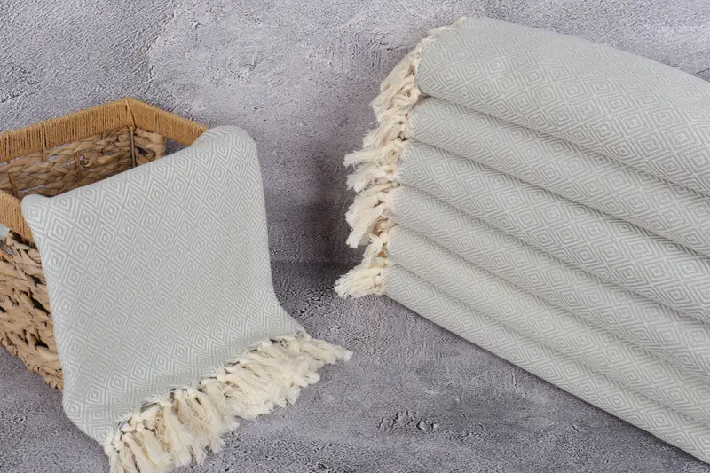 Grandma Gift, Monogram Turkish Towel, Personalized Towel Gift, 70x40 Cotton Diamond Towel, Custom Wedding Gifts, Bachelor Bachelorette Party Favors - 3