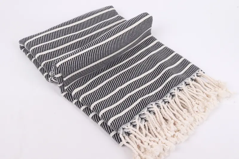 Fouta towel, Bachelorette Party Gifts, 70x40 Bamboo Striped Towel, Unique Gift, Travel Towel, Towel With Name, Kids Beach Towel, Quick-dry peshtemal - 6