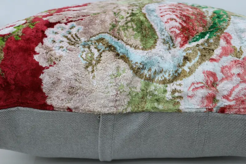 32x32 Green Pillow, Boho Pillow Sham Cover, Kilim Pillow, Bench Pillow Sham, Ethnical Kilim Rug Pillow, Pillow, Oriental Pillow Case - 6