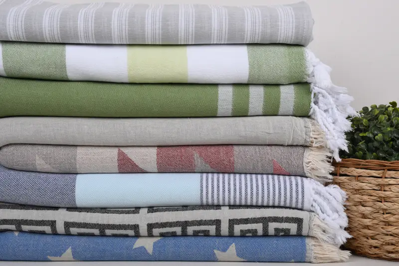 70x40 Cotton Set of 8 Towel, Sand-resistant towel, Monogram Towels, Beach Size Towel, Sand-free towel, Boyfriend Christmas Gift, Wedding Favors - 2
