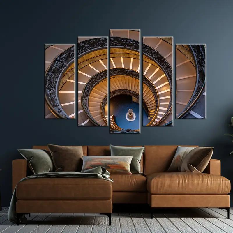 Vatican Spiral Staircase, Vatican Museum Wall Art, Vatican Museums Stairs,  Rome Wall Art, Italy Wall Art, Italy Canvas, Rome Canvas, - 5