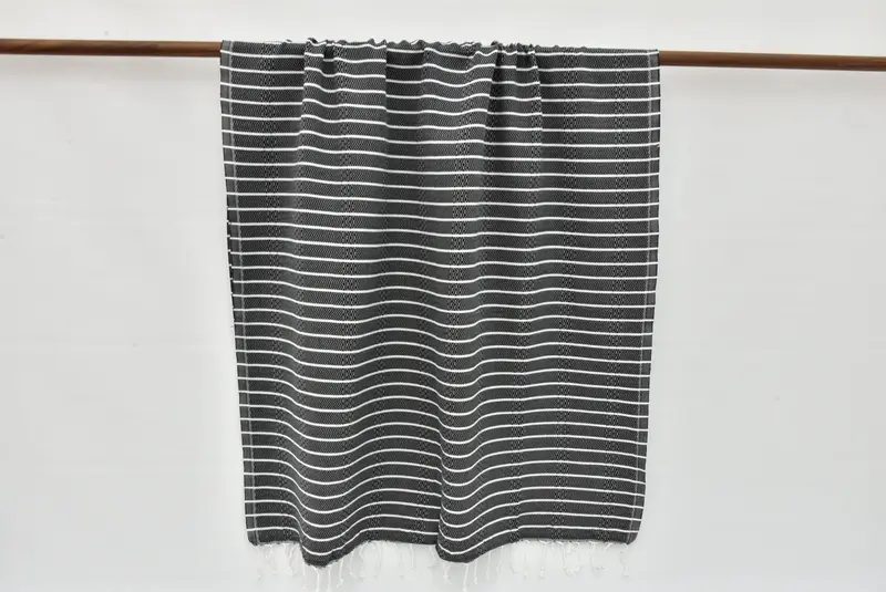 Gift For Best Friend, Beach towel, Sand-free towel, 70x40 Cotton Striped Towel, Beach Towel Bulk, Best Wedding Gift, Monogram Turkish Towel - 2