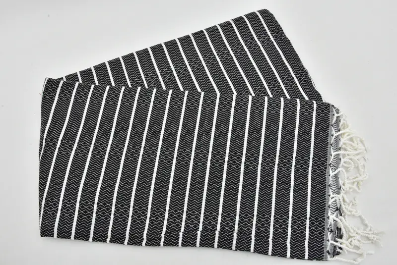 Gift For Best Friend, Beach towel, Sand-free towel, 70x40 Cotton Striped Towel, Beach Towel Bulk, Best Wedding Gift, Monogram Turkish Towel - 3