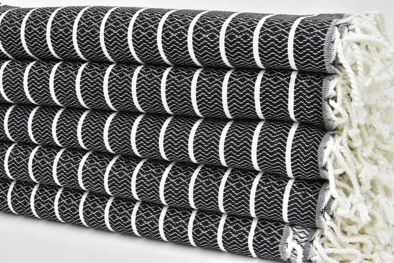Gift For Best Friend, Beach towel, Sand-free towel, 70x40 Cotton Striped Towel, Beach Towel Bulk, Best Wedding Gift, Monogram Turkish Towel - 1