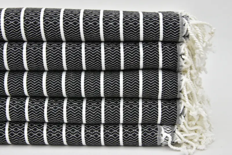 Gift For Best Friend, Beach towel, Sand-free towel, 70x40 Cotton Striped Towel, Beach Towel Bulk, Best Wedding Gift, Monogram Turkish Towel - 4