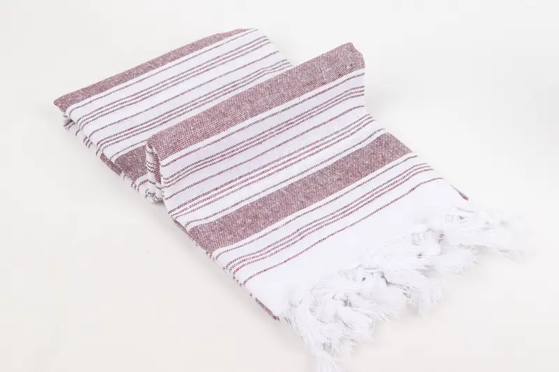 Custom Towel Beach, Personalized Turkish Towel, Housewarming Gift, 68x32 Cotton Striped Towel, Custom Towel, Welcome Wedding Gift, Thin towel - 6