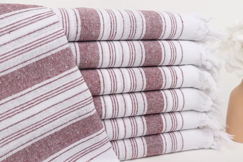 Custom Towel Beach, Personalized Turkish Towel, Housewarming Gift, 68x32 Cotton Striped Towel, Custom Towel, Welcome Wedding Gift, Thin towel - 1
