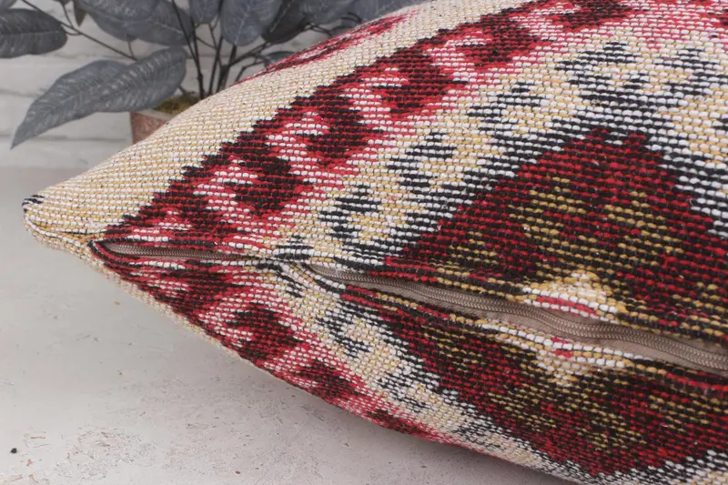 Pillow Cover, Vintage Pillow, Handmade Kilim Cushion, Kilim Cushion Sham, 28x28 Beige Pillow Sham, Couch Cushion, Pet Pillow Sham, Pastel Cushion - 6