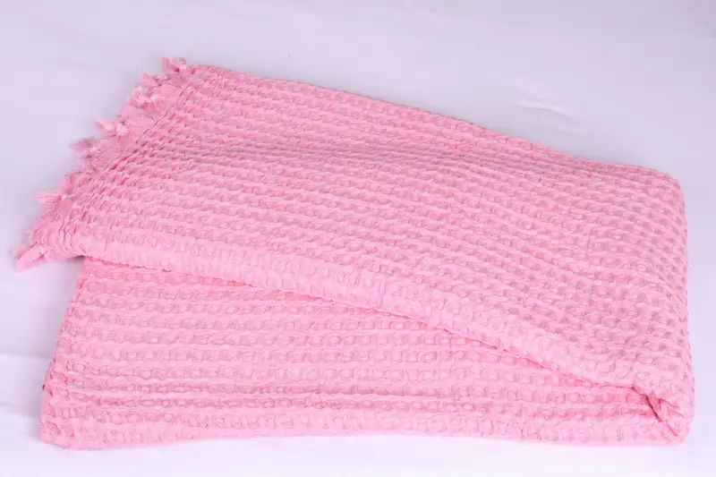 Turkish Beach Blanket, 104x80 Cotton Waffle Towel, Gift For Him, Personalized Blanket, Woven Blanket, Decorative Blanket, Best Friend Wedding Gift - 6