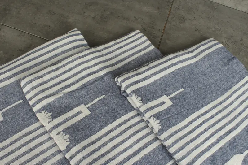 Monogram Beach Blanket, Custom Blanket, Turkish Bedcover, Woven Blanket, Embroidery Bedspread, Bachelorette Gifts, 84x60 Cotton Patterned Towel - 7