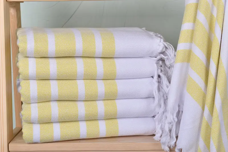 Hammam Towel USA, Sand-resistant towel, Beach Size Towel, 70x40 Cotton Herringbone Towel, Housewarming Gift, Personalized Gift For Him, Gift For Her - 1