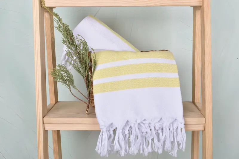 Hammam Towel USA, Sand-resistant towel, Beach Size Towel, 70x40 Cotton Herringbone Towel, Housewarming Gift, Personalized Gift For Him, Gift For Her - 4