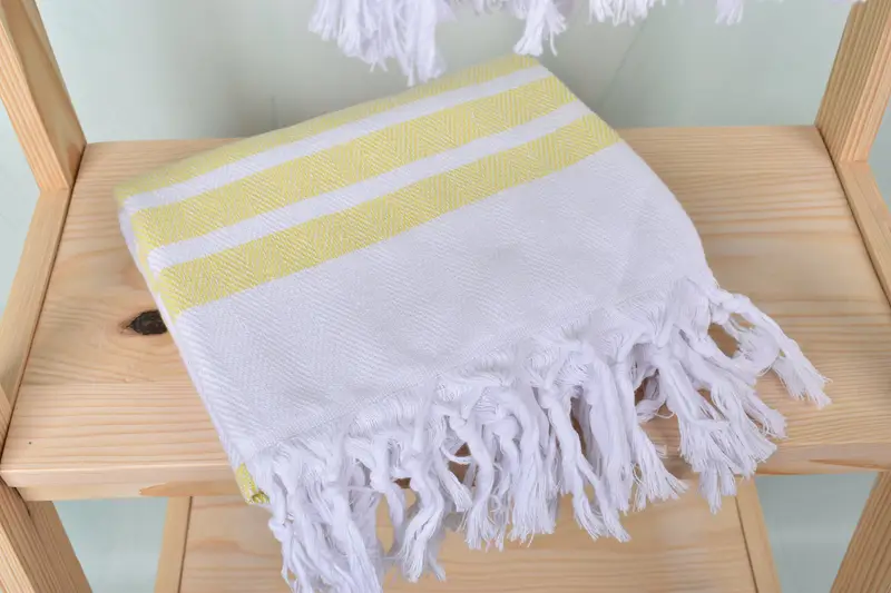 Hammam Towel USA, Sand-resistant towel, Beach Size Towel, 70x40 Cotton Herringbone Towel, Housewarming Gift, Personalized Gift For Him, Gift For Her - 5