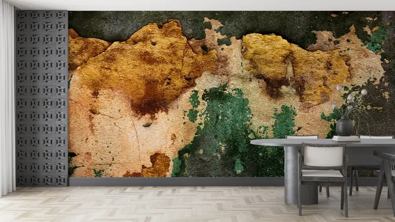 Modern Wall Paper,Modern Wall Painting,3d Wall Paper,Paper Wall Art ,Old Wall Texture Wall Painting,Vintage Plaster Wall Poster, - 3