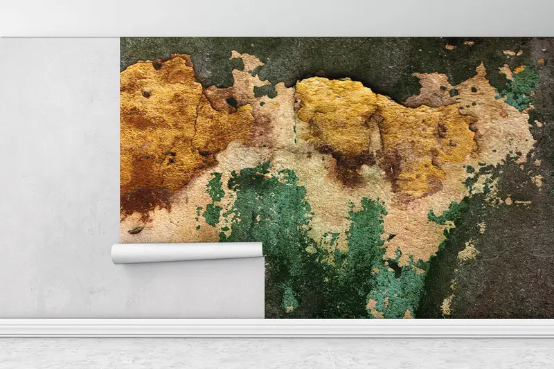 Modern Wall Paper,Modern Wall Painting,3d Wall Paper,Paper Wall Art ,Old Wall Texture Wall Painting,Vintage Plaster Wall Poster, - 1
