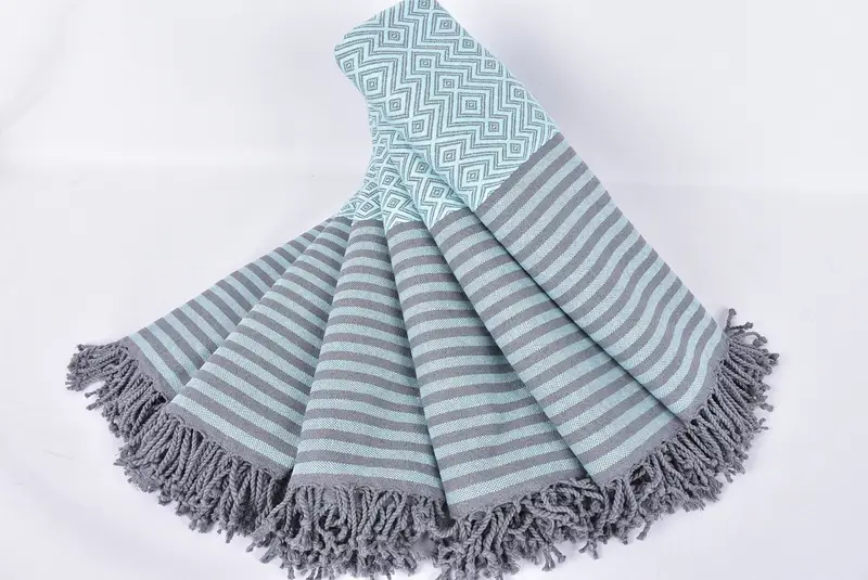 Handmade Gift, 70x40 Cotton Diamond Towel, Scarf Towel, Pool Towels, Bachelor Bachelorette Party Favors, Custom Wedding Gifts, Embroidery Towels - 4
