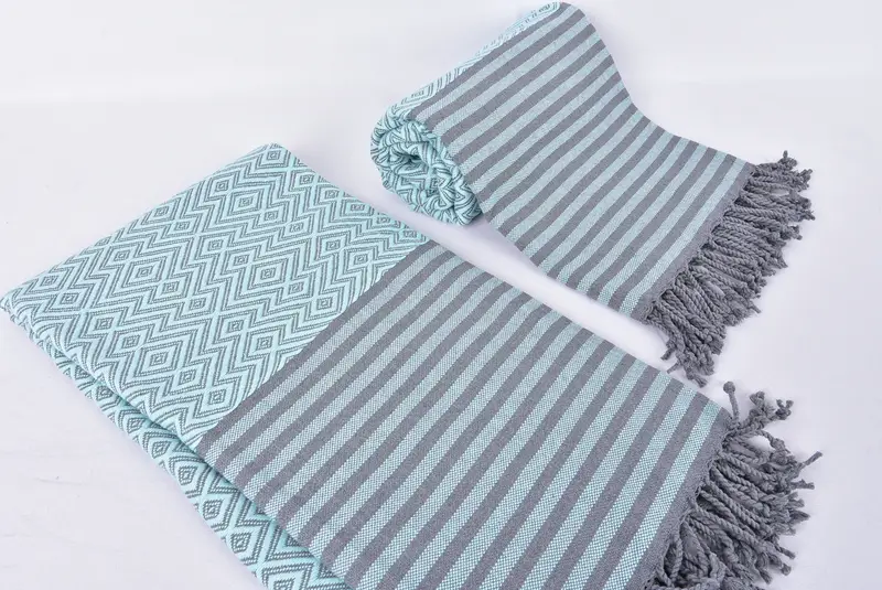 Handmade Gift, 70x40 Cotton Diamond Towel, Scarf Towel, Pool Towels, Bachelor Bachelorette Party Favors, Custom Wedding Gifts, Embroidery Towels - 7