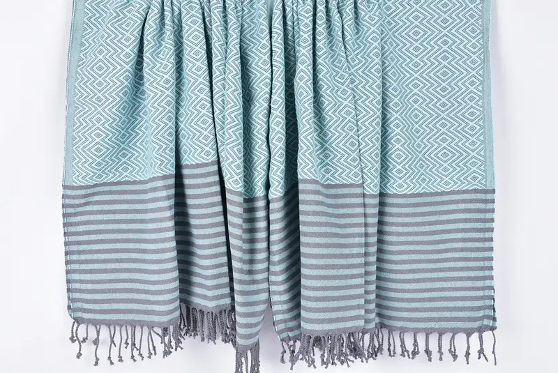 Handmade Gift, 70x40 Cotton Diamond Towel, Scarf Towel, Pool Towels, Bachelor Bachelorette Party Favors, Custom Wedding Gifts, Embroidery Towels - 8