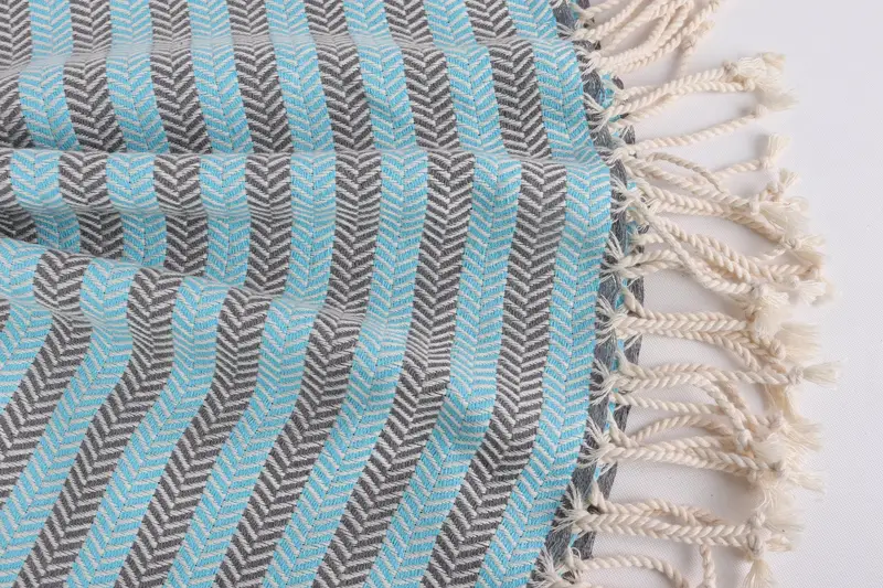 Travel towel, Turkish Beach Towel Bulk, Bridesmaid Gift Towel, Personalized Turkish Towel, 70x40 Cotton Herringbone Towel, Bridesmaid Favors - 8