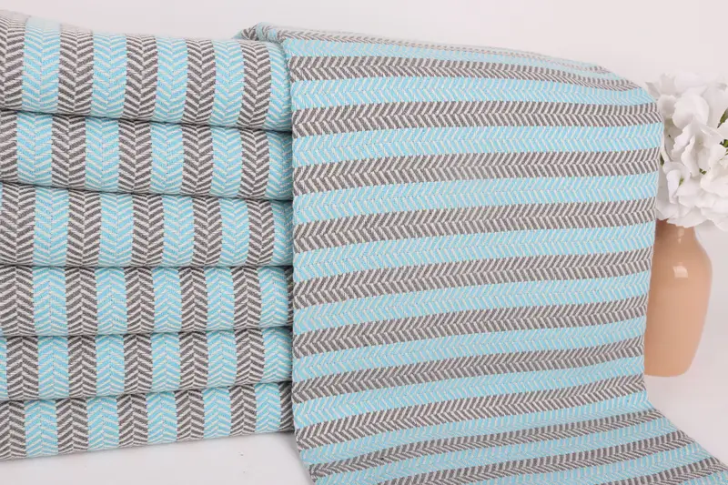 Travel towel, Turkish Beach Towel Bulk, Bridesmaid Gift Towel, Personalized Turkish Towel, 70x40 Cotton Herringbone Towel, Bridesmaid Favors - 2