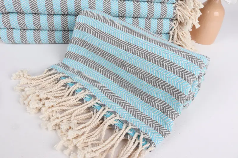 Travel towel, Turkish Beach Towel Bulk, Bridesmaid Gift Towel, Personalized Turkish Towel, 70x40 Cotton Herringbone Towel, Bridesmaid Favors - 4