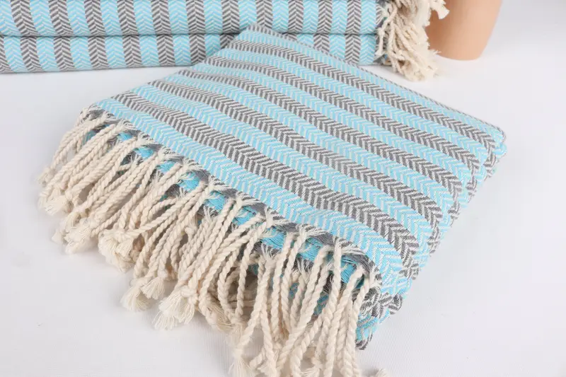 Travel towel, Turkish Beach Towel Bulk, Bridesmaid Gift Towel, Personalized Turkish Towel, 70x40 Cotton Herringbone Towel, Bridesmaid Favors - 5