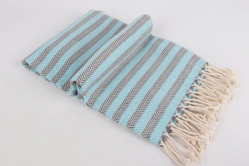 Travel towel, Turkish Beach Towel Bulk, Bridesmaid Gift Towel, Personalized Turkish Towel, 70x40 Cotton Herringbone Towel, Bridesmaid Favors - 6
