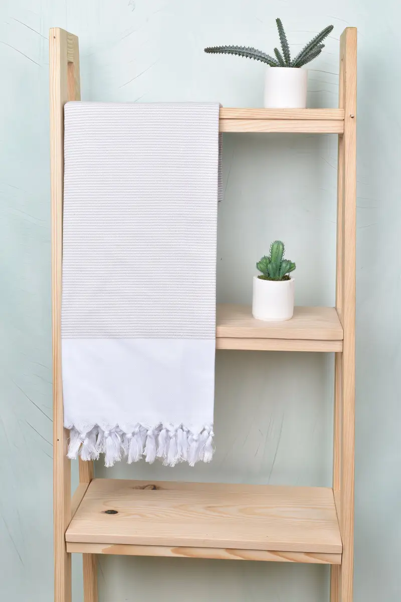 Grandma Gift, Sand-resistant towel, Beach Towel Gift, Soft towel, Sand-resistant Turkish towel for the beach, 70x40 Cotton Striped Towel, Yoga Towel - 8