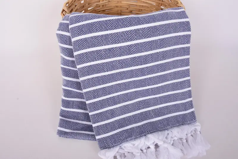 Peshtemal Handtuch, leichtes türkisches Handtuch, Junggesellengeschenke, Hochzeitsgeschenkideen, Strandtuch, 70 x 40 Baumwollstreifentuch, türkisches Badetuch - 5
