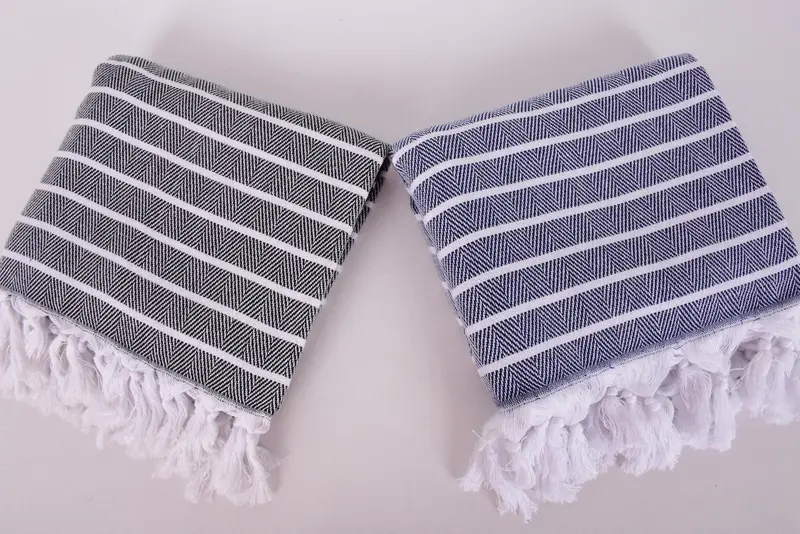 Peshtemal Handtuch, leichtes türkisches Handtuch, Junggesellengeschenke, Hochzeitsgeschenkideen, Strandtuch, 70 x 40 Baumwollstreifentuch, türkisches Badetuch - 7